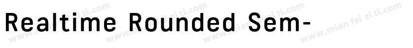 Realtime Rounded Sem字体转换